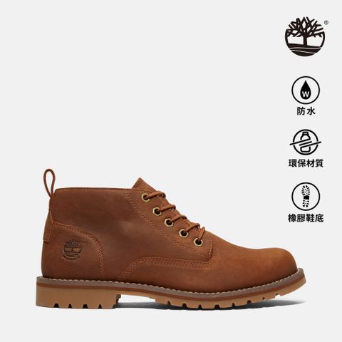 Timberland 男款棕色防水中筒休閒靴|A2BFYF13