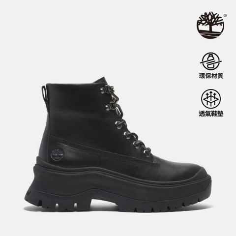 Timberland 女款黑色中筒休閒靴|A295JW02