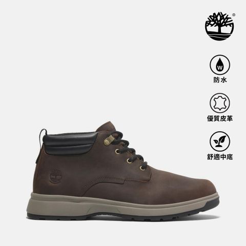 Timberland 男款深棕色防水中筒休閒靴|A6A81W01