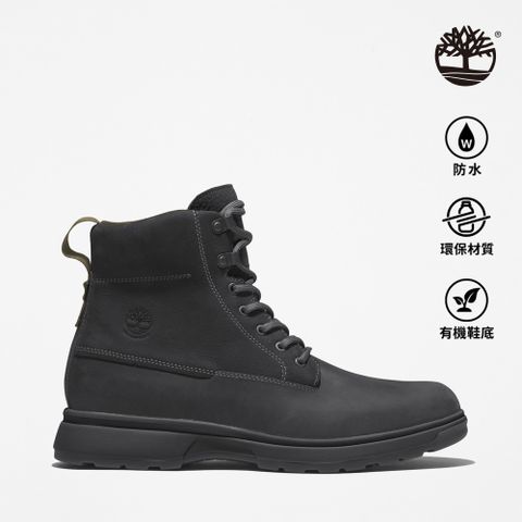 Timberland 男款黑色防水中筒靴|A43UN015