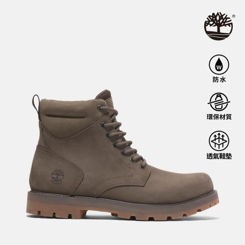 Timberland 男款棕色防水休閒中筒靴|A69UHEM5