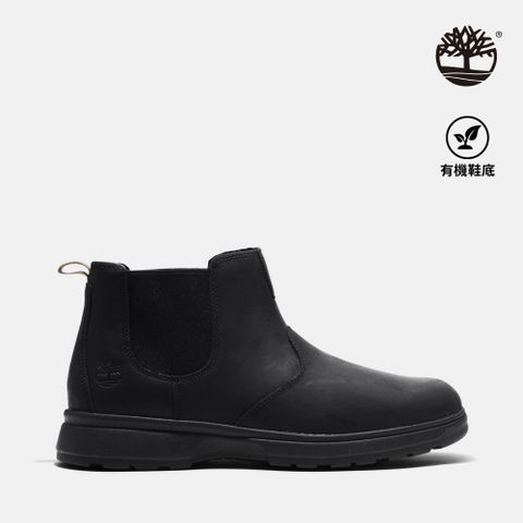 Timberland 男款黑色中筒切爾西靴|A5R9M015