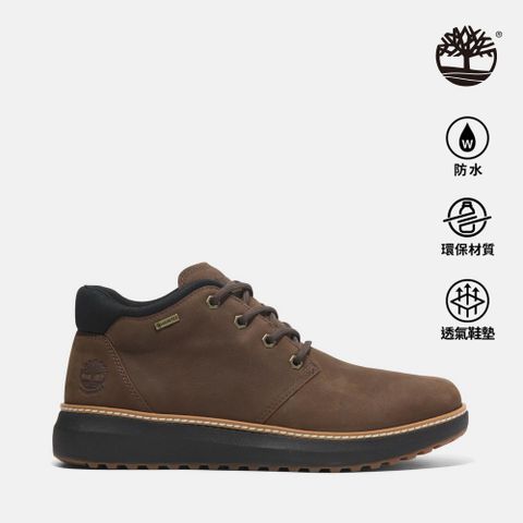 Timberland 男款深棕色GORE-TEX皮革中筒休閒靴|A6A8NW07