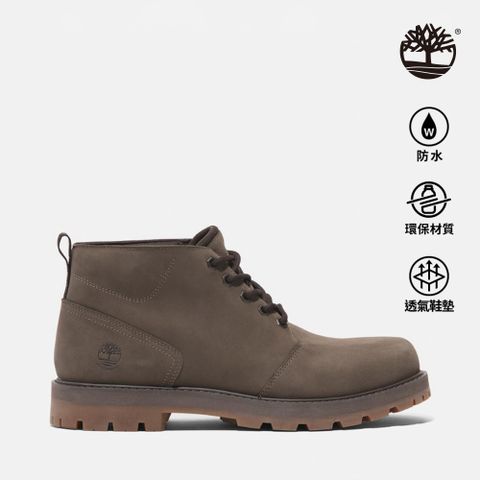 Timberland 男款棕色防水中筒休閒靴|A69TWEM5