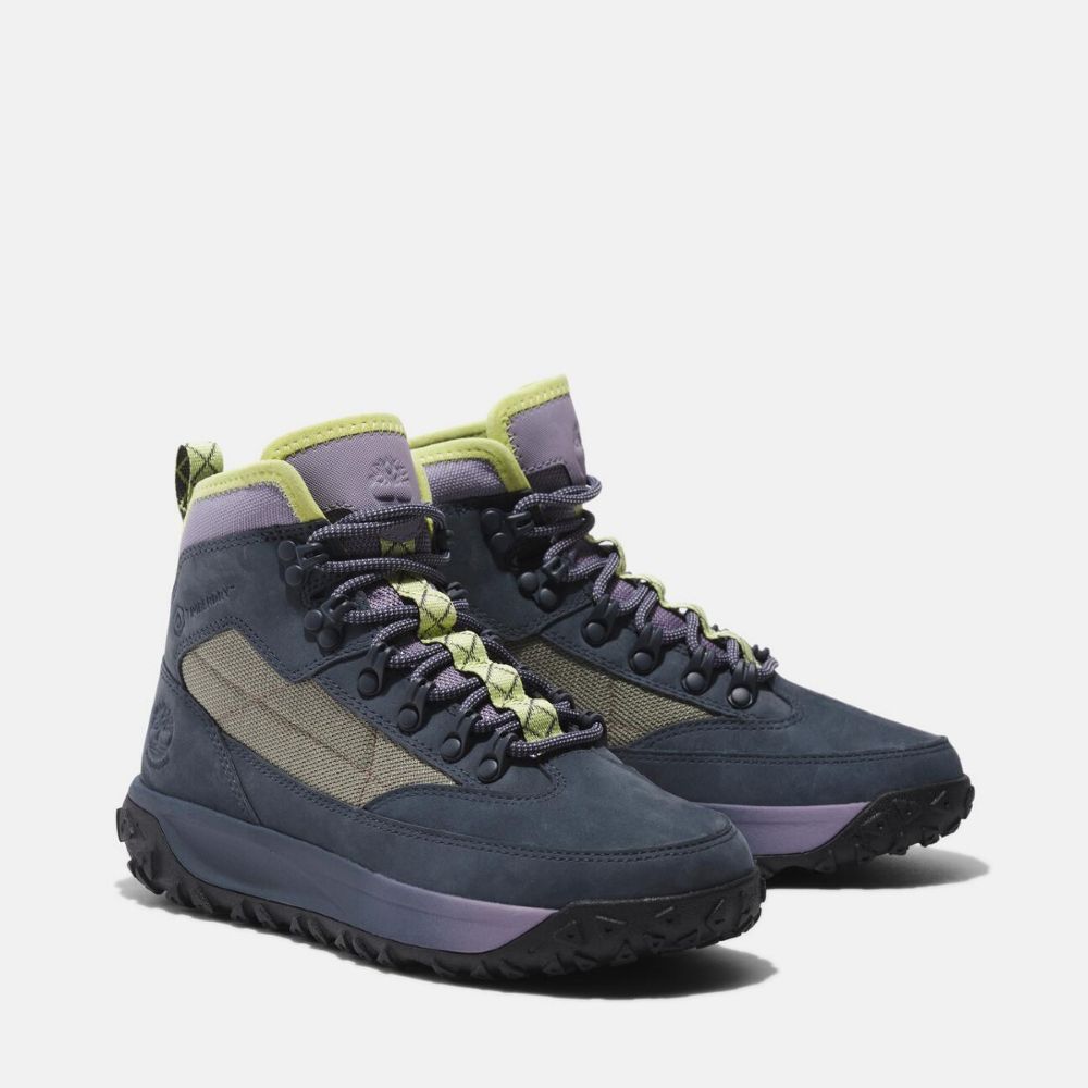 Timberland  女款深藍色 GreenStride Motion 6 防水健行鞋|A5WCVEP2