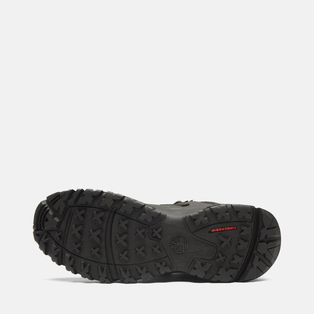 Timberland 男款黑色Motion Scramble GORE-TEX 防水中筒健行鞋|A6D1DW05
