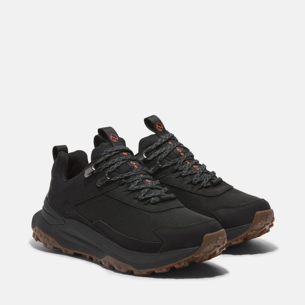 Timberland  男款黑色Motion Access防水低筒健行鞋|A6D9HEK9