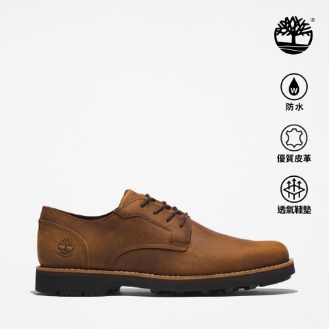 Timberland 男款鐵鏽色皮革防水休閒鞋|A5V11F13