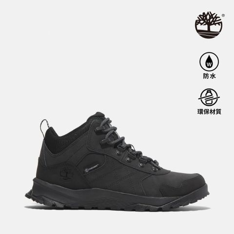 Timberland 女款黑色Lincoln Peak防水中筒健行鞋|A2NWBEK5