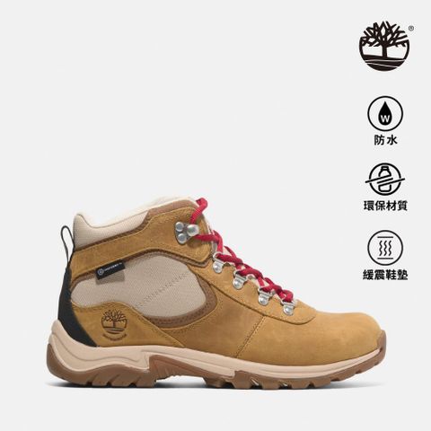 Timberland 女款小麥色中筒防水健行鞋|A2KEXEN1