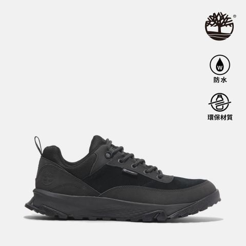 Timberland 男款黑色Lincoln Peak Lite低筒防水健行鞋｜A6D7NEK5