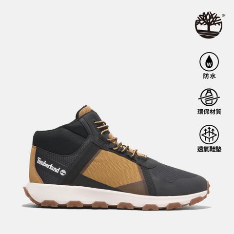 Timberland 男款小麥色防水中筒健行鞋|A41W7EDM