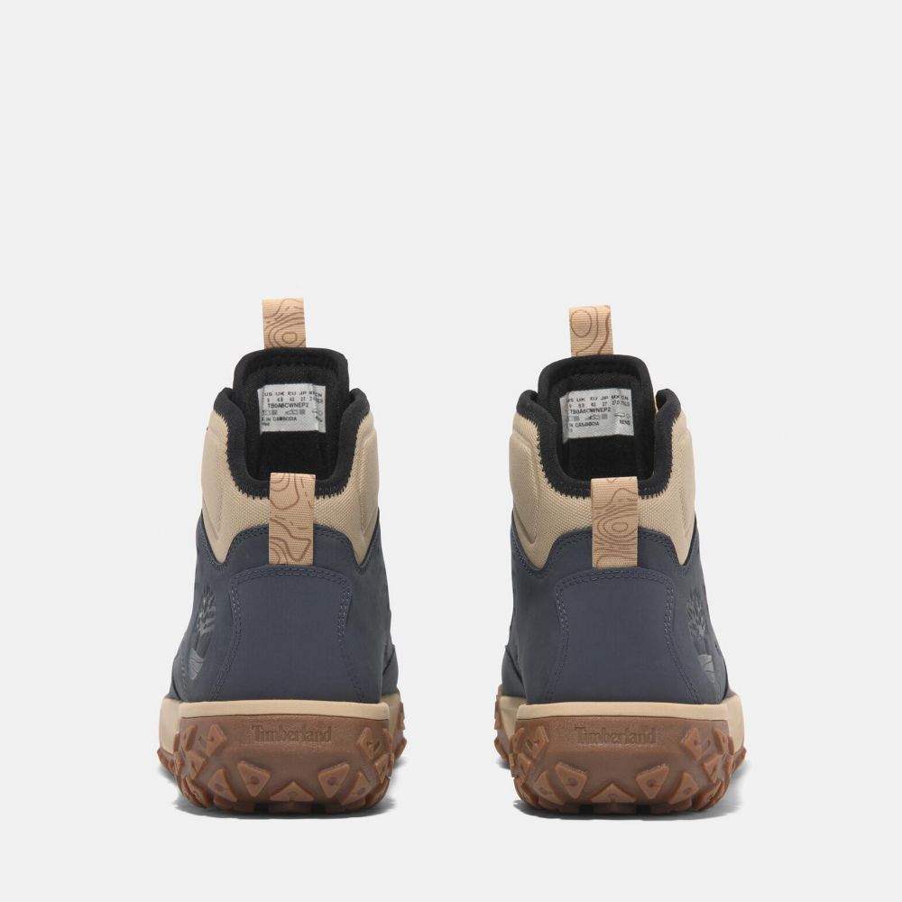 Timberland 男款深藍色GreenStride TM Motion 6中筒健行鞋|A6CWNEP2