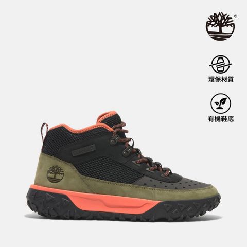 Timberland 男款綠黑色GreenStride™ Motion 6中筒健行鞋|A6CW1ELV