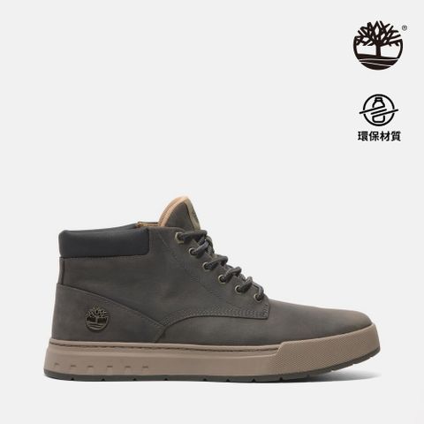 Timberland 男款灰色皮革中筒休閒鞋|A69FNEL7