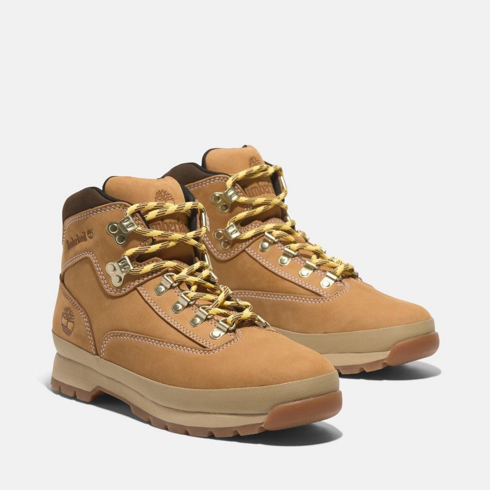 Timberland 男款小麥色Euro Hiker中筒健行鞋|A2P27754