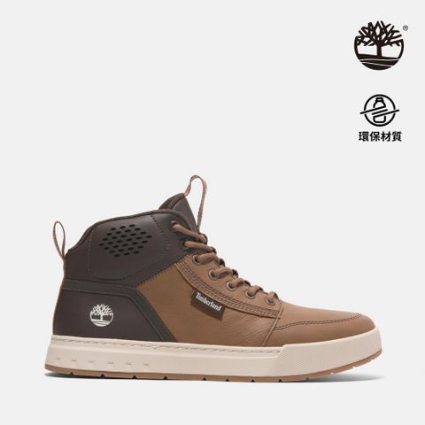 Timberland 男款鐵鏽色皮革中筒休閒鞋｜A69JSEM6