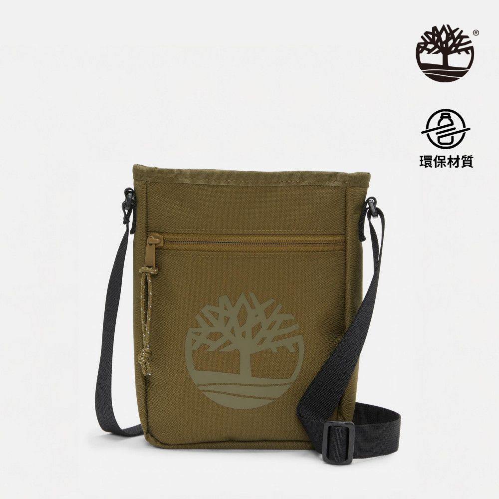 Timberland  中性深橄欖綠戶外側背小包|A61NY302