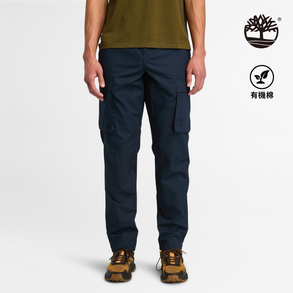 Timberland  男款深寶石藍休閒工裝長褲|A6UQ6433