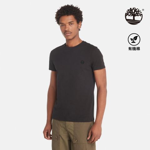 Timberland 男款黑色Dunstan River圓領修身短袖T恤|A2EKJ001