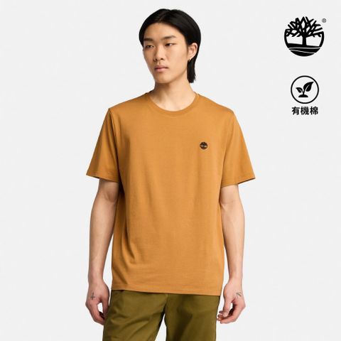Timberland 男款小麥色精緻大樹LOGO短袖T恤|A6DKUP47