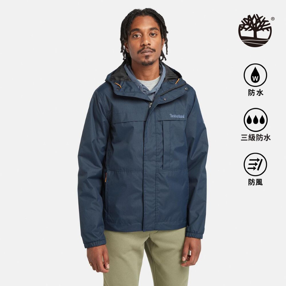 Timberland 男款深寶石藍Benton防水外套｜A695W433