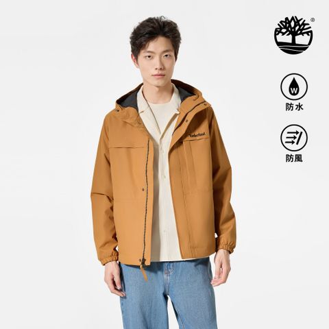 Timberland 男款小麥色防潑水Benton連帽外套|A695WP47