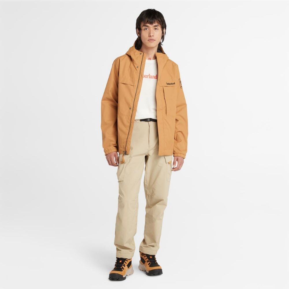 Timberland 男款小麥色Benton防水外套｜A695WP47