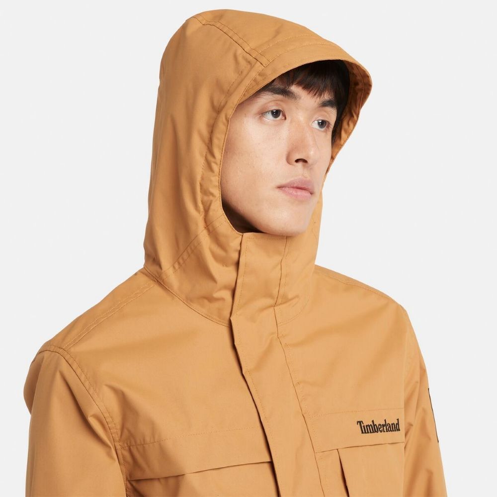 Timberland 男款小麥色Benton防水外套｜A695WP47