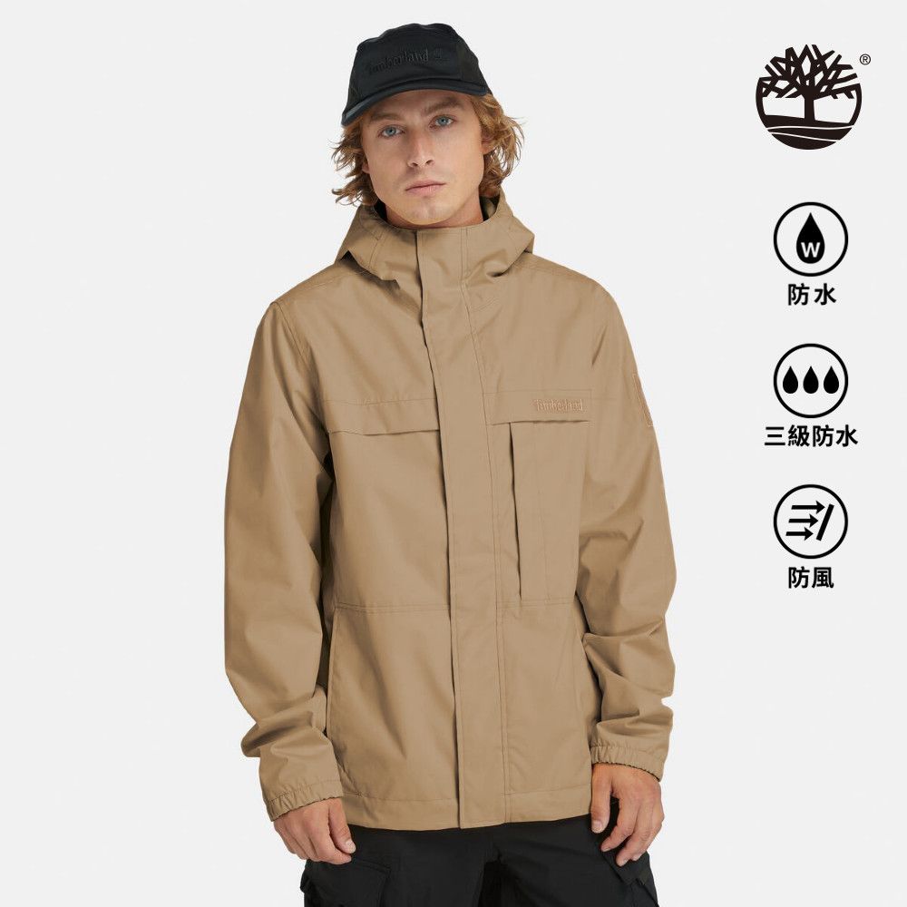 Timberland 男款檸檬黃Benton防水外套｜A695WDH4