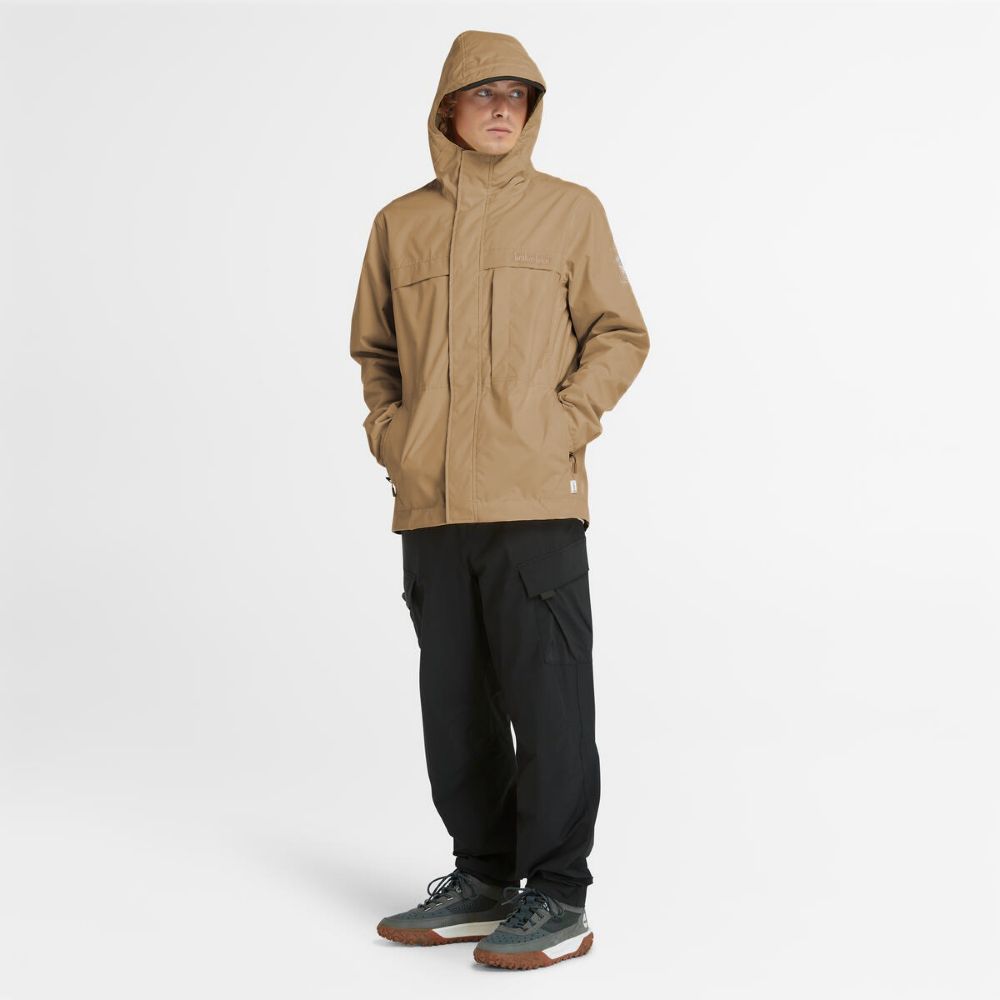 Timberland 男款檸檬黃Benton防水外套｜A695WDH4