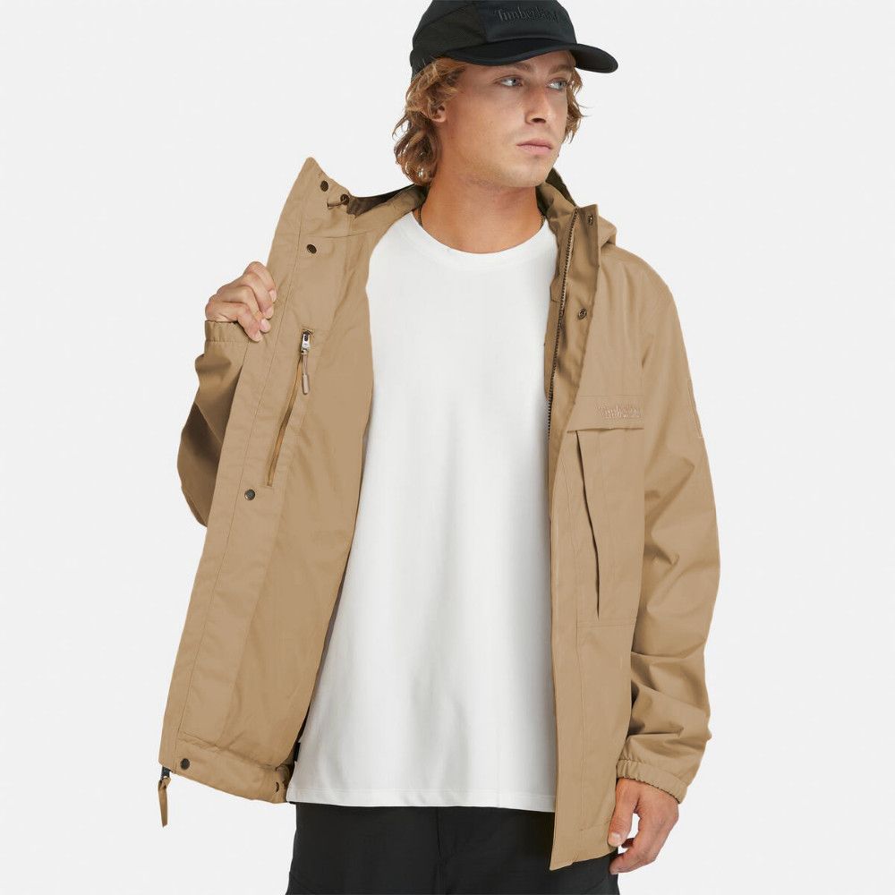 Timberland 男款檸檬黃Benton防水外套｜A695WDH4