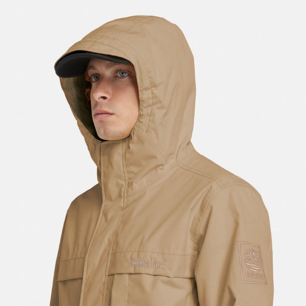 Timberland 男款檸檬黃Benton防水外套｜A695WDH4
