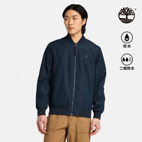 Timberland 男款深寶石藍防潑水飛行外套|A44UA433