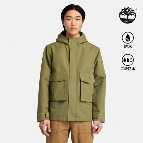 Timberland 男款灰綠色防潑水防風外套|A2PD8590