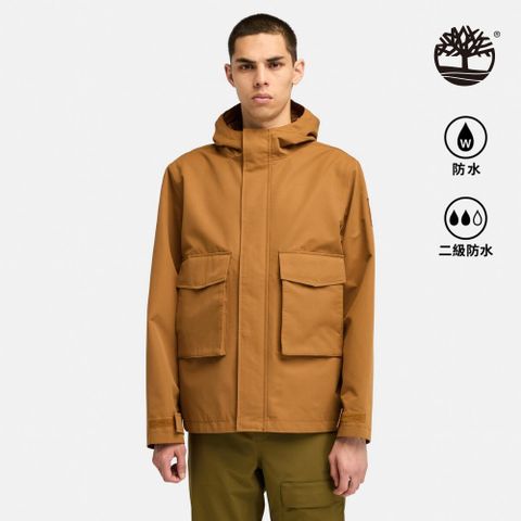 Timberland 男款深小麥色防潑水防風外套|A2PD8EH2