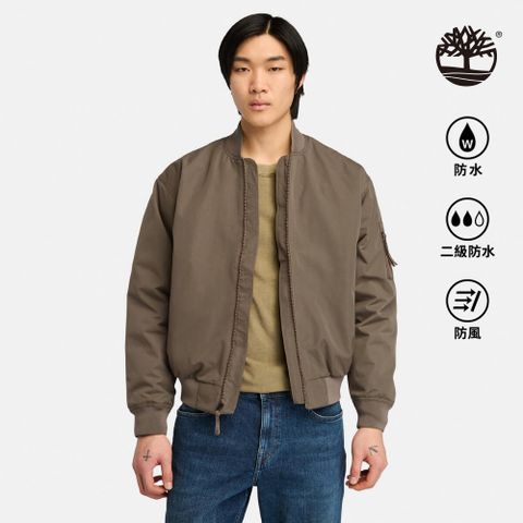 Timberland 男款咖啡色防潑水3合1飛行外套|A6927BK0