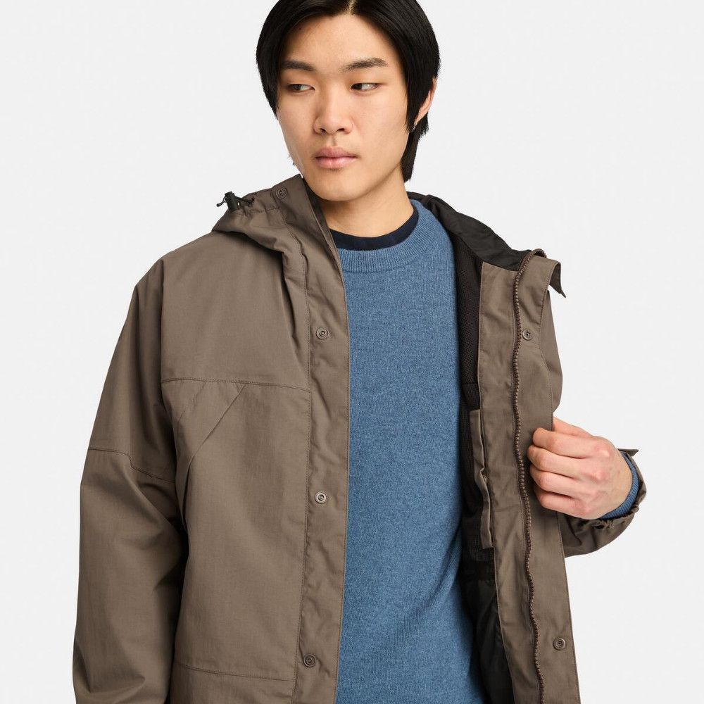 Timberland 男款咖啡色Winnick防潑水外套|A68XFBK0