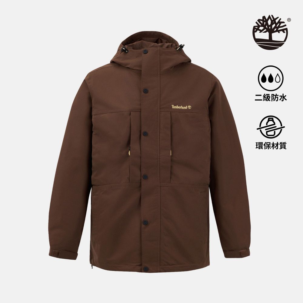 Timberland 男款棕色防潑水外套|A41GB500