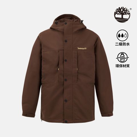 Timberland 男款棕色防潑水外套|A41GB500