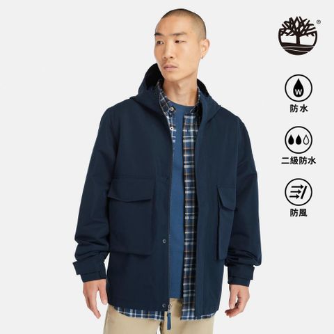 Timberland 男款深寶石藍防潑水防風外套｜A2PD8433