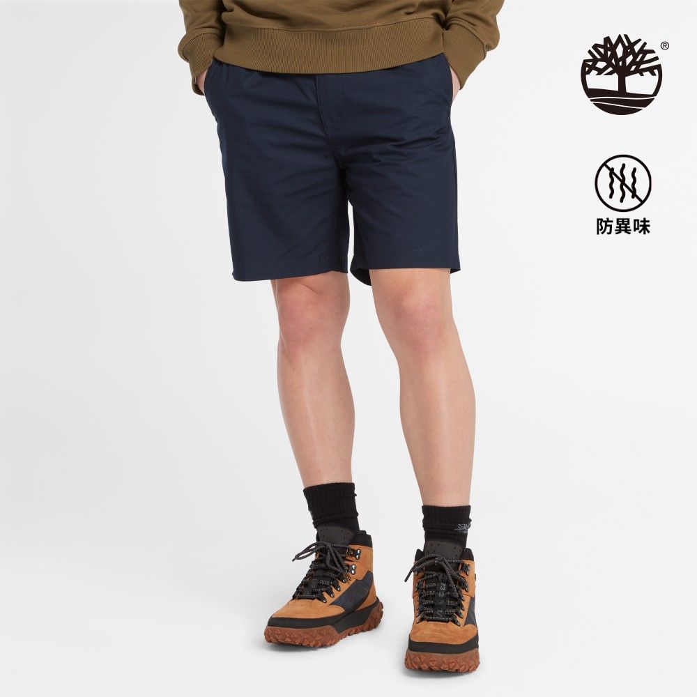 Timberland  男款深寶石藍防異味短褲|A6ND9433