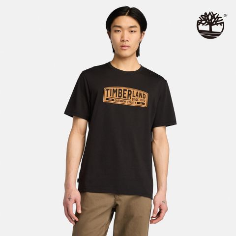 Timberland 男款黑色LOGO短袖T恤｜A4475001