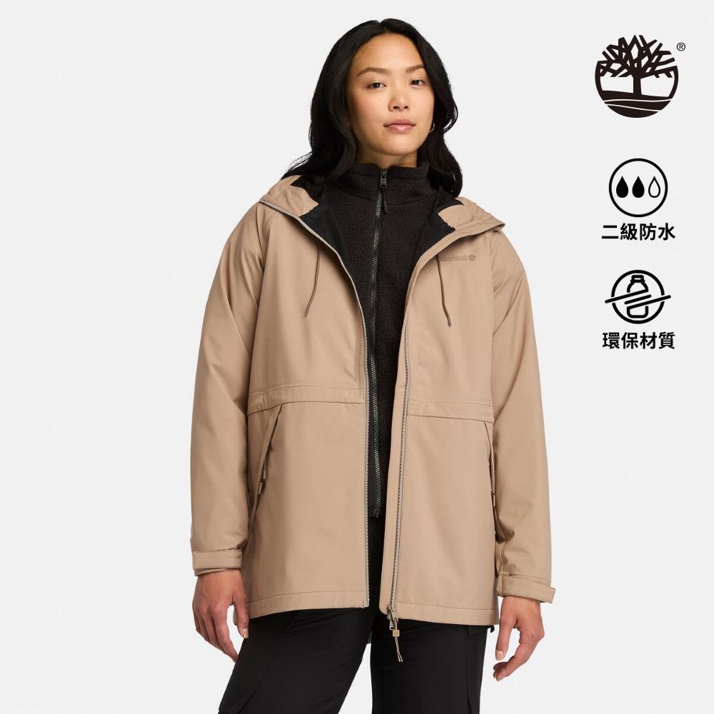 Timberland 女款灰褐色防潑水外套|A5ZA7929