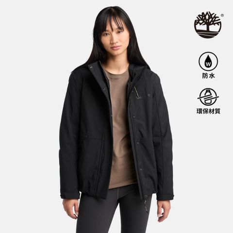 Timberland 女款黑色防潑水3合1外套|A5ZQY001