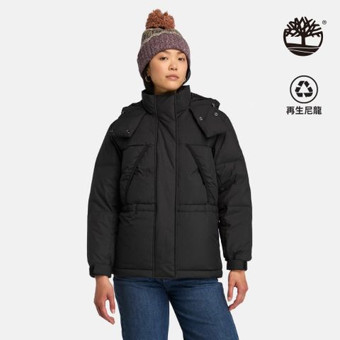 Timberland 女款黑色再生羽絨外套｜A5ZAU001