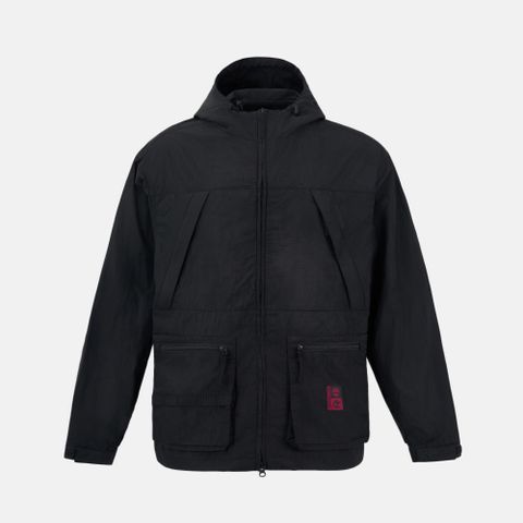 Timberland 中性黑色防潑水尼龍外套|A668U001