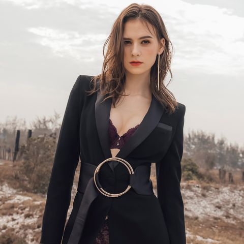 曼黛瑪璉 V極線內衣  D-F罩杯(媚力紫)