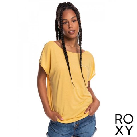 ROXY WOMEN TEE 短袖T恤 芥末色