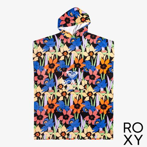 ROXY STAY MAGICAL PRINTED 浴巾衣 黑色